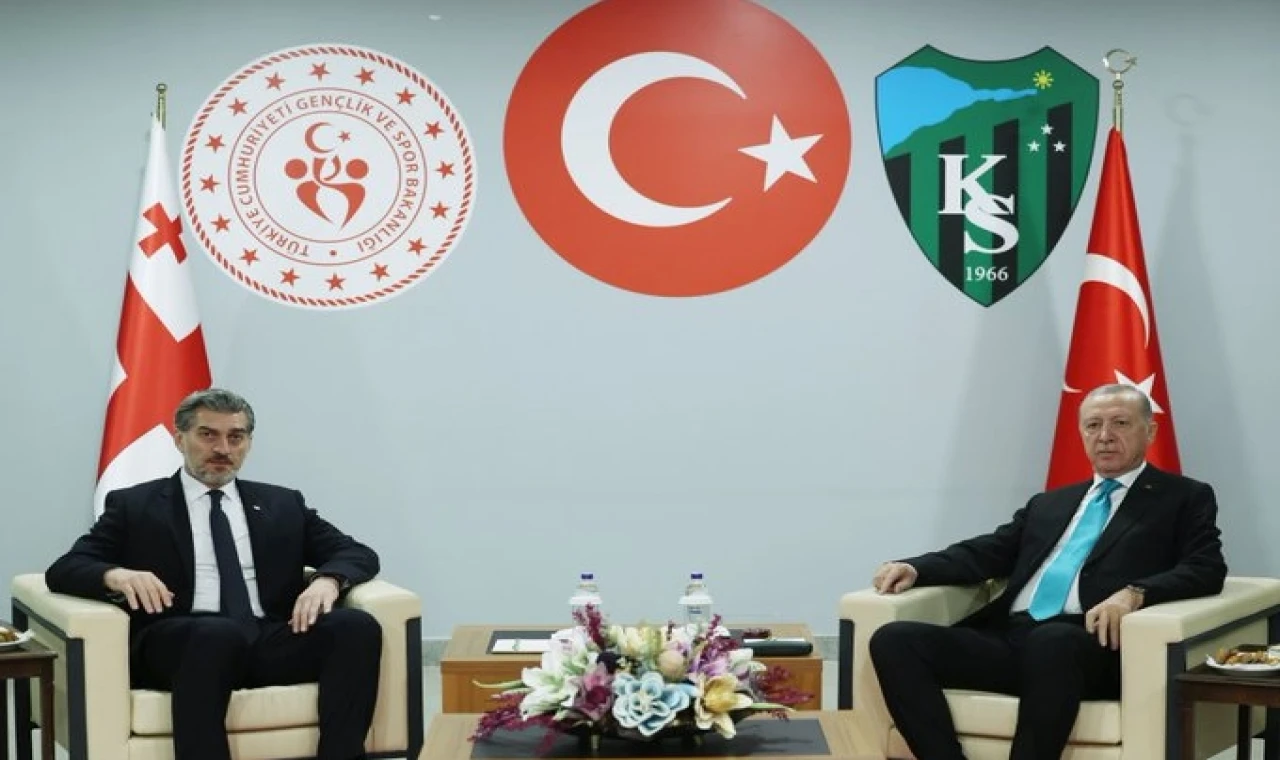 Cumhurbaşkanı Erdoğan, Gürcistanlı mevkidaşı ile buluştu