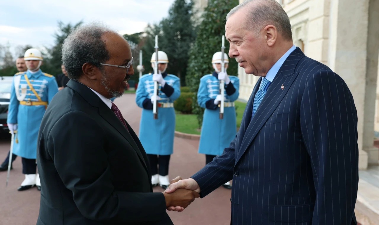 Cumhurbaşkanı Erdoğan mevkidaşı Mahmud’u ağırladı