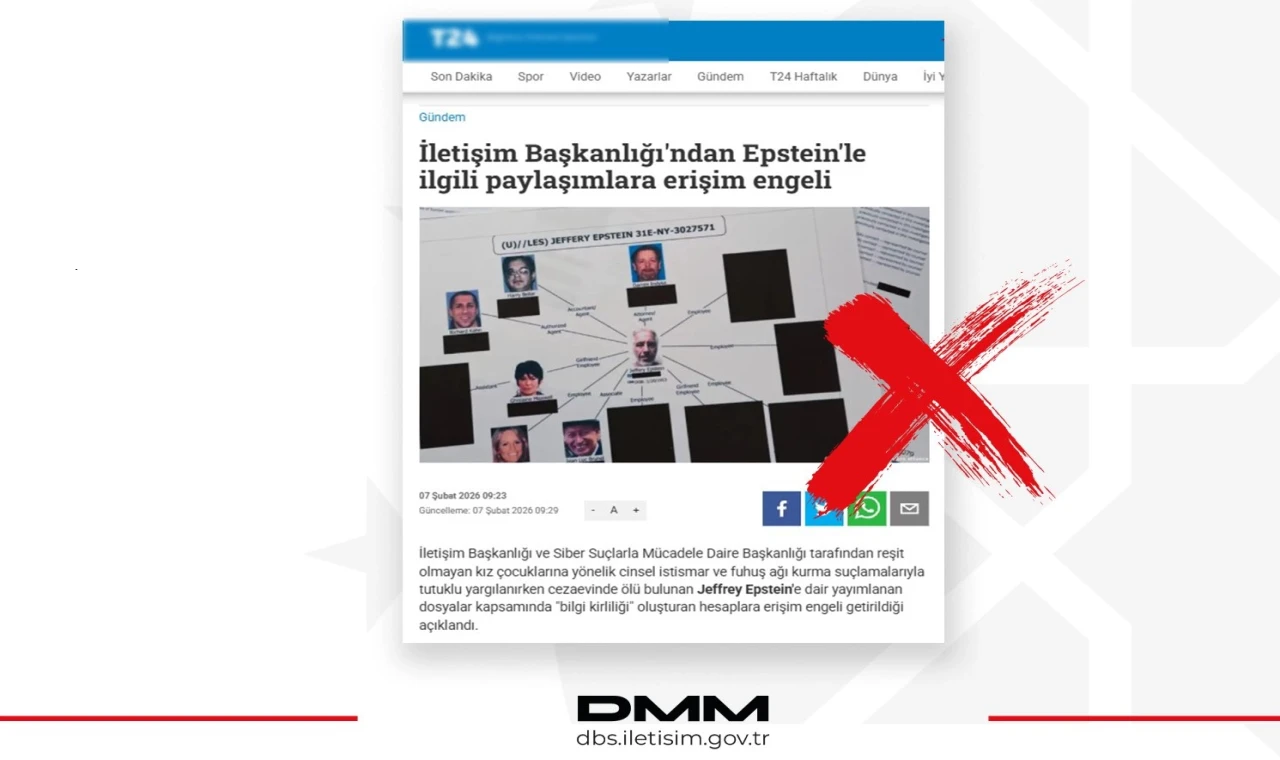 İletişim’den ”Epstein paylaşımlarına erişim engeli” iddiasına yanıt