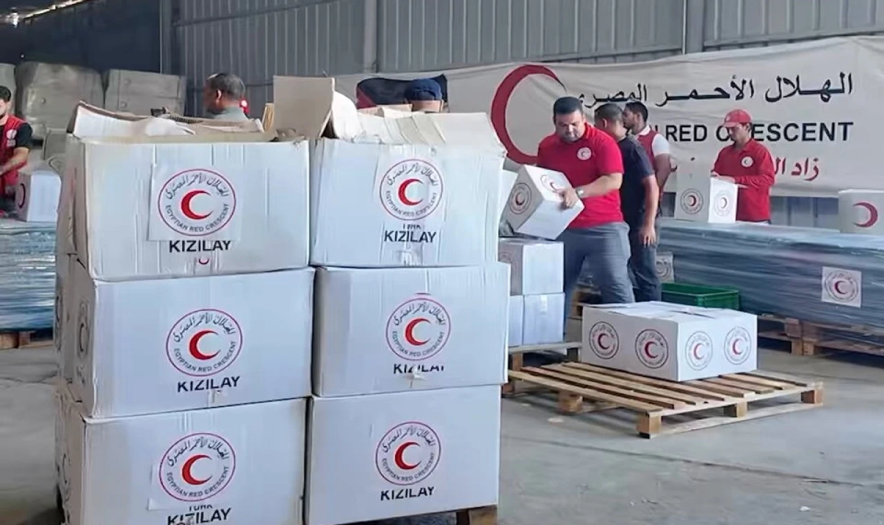 Türk Kızılayı, Gazze’de insani yardımlarını sürdürüyor