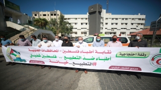 Filistinliler Gazze’de İsrail ile normalleşme anlaşmalarını protesto etti