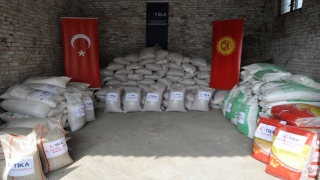 TİKA’dan, Kırgızistan’da çiftçilere tohum ve gübre yardımı