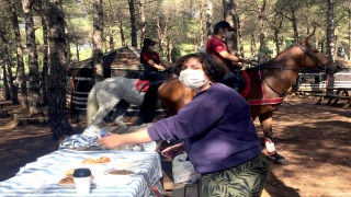Atlı polisler, Aydos Ormanı’nda denetim yaptı