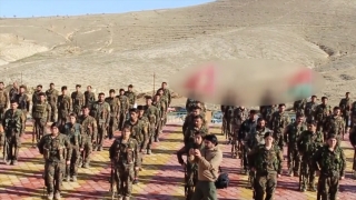 Anadolu Ajansı terör örgütü PKK’nın Sincar’daki kamplarını görüntüledi