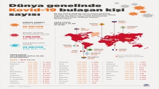 GRAFİKLİ Dünya genelinde Kovid19 tespit edilen kişi sayısı 38 milyon 67 bini aştı