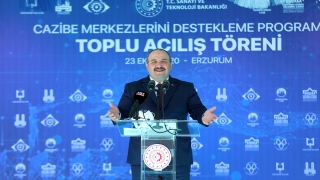 Bakan Varank, Erzurum’da Cazibe Merkezlerini Destekleme Programı Toplu Açılış Töreni’nde konuştu: