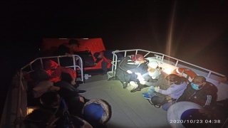 Datça’da Türk kara sularına geri itilen 16 sığınmacı kurtarıldı