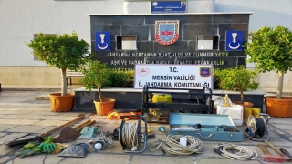 Mersin’de kaçak kazı yaptıkları iddia edilen 3 şüpheli yakalandı
