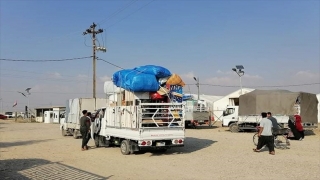 DEAŞ saldırıları nedeniyle Kerkük’teki kamplara sığınan iç göçmenler evlerine dönüyor