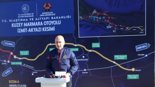 Bakan Karaismailoğlu, Kuzey Marmara Otoyolu’nda incelemelerde bulundu
