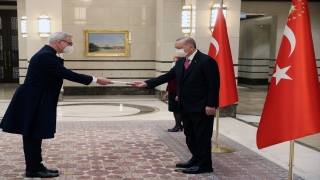Letonya Büyükelçisi Vaivars, Cumhurbaşkanı Erdoğan’a güven mektubu sundu