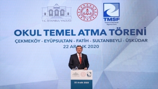Milli Eğitim Bakanı Selçuk, İstanbul’daki 6 okulun temel atma töreninde konuştu:
