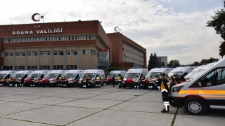 Sağlık Bakanlığınca Adana’ya gönderilen 26 ambulans hizmete alındı