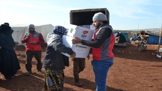 Sadakataşı Derneğinden selden etkilenen İdlib’teki sığınmacılara yardım