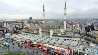 Taksim Meydanı’nda inşaatı süren caminin yüzde 99’u tamamlandı