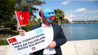 Çin’in, Uygur Türkleri’ne yönelik insan hakları ihlalleri Adana’da protesto edildi