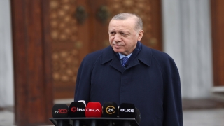 Cumhurbaşkanı Erdoğan, cuma namazını Kerem Aydınlar Camisi’nde kıldı