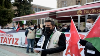 İsrail’in Filistinlilere yönelik saldırıları ve uygulamaları Eskişehir’de protesto edildi