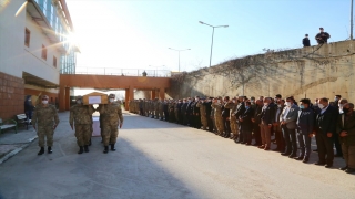 Şırnak’ta PKK’lı teröristlerin tuzakladığı patlayıcının infilak etmesi sonucu ölen çoban için tören düzenlendi