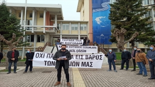 Batı Trakya Türkleri azınlık okullarında encümen seçimlerinin yapılması talebiyle gösteri düzenledi