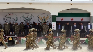 Suriye Milli Ordusu’ndan Barış Pınarı Harekatı bölgesinde ilk mezuniyet töreni
