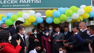 Gelecek Partisi Genel Başkanı Davutoğlu, Kilis’te partisinin il başkanlığı binası açılışına katıldı