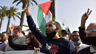 Fas’ın birçok kentinde Filistin’e destek gösterileri düzenlendi