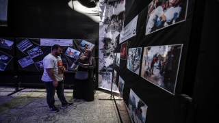 Gazze’de İsrail saldırılarını belgeleyen ”Suçun Tanığı” fotoğraf sergisi açıldı