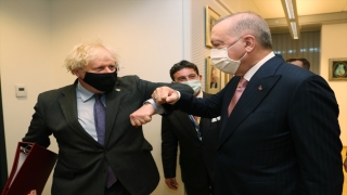 Cumhurbaşkanı Erdoğan, Birleşik Krallık Başbakanı Johnson ile bir araya geldi