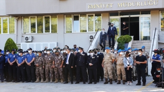 Muğla’da silahlı saldırıda şehit olan polis için tören düzenlendi