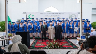 Karadağ’daki Mehmet Fatih Medresesinin mezuniyet törenine yapıldı