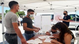 Kovid19 aşılama oranı en yüksek ikinci kent Amasya’da aşı çadırları kuruldu