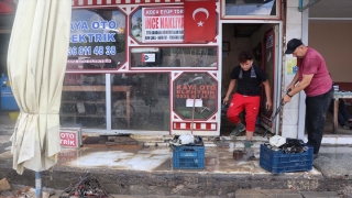 Zonguldak’ta sağanakta derenin taşması sonucu su basan beldede hayat normale dönüyor