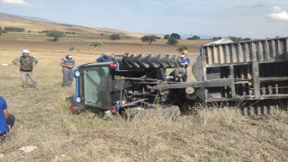 Afyonkarahisar’da devrilen traktörün sürücüsü öldü