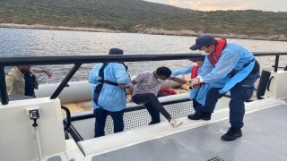 Aydın’da Türk kara sularına geri itilen 19 düzensiz göçmen kurtarıldı