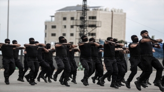 Gazze’de yeni mezun polis ve askerler için tören düzenlendi