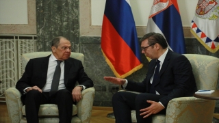 Sırbistan Cumhurbaşkanı Vucic, Rusya Dışişleri Bakanı Lavrov’u kabul etti