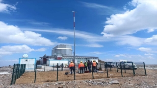 Erzurum’da 3 bin 148 metre rakıma Otomatik Meteoroloji  Gözlem İstasyonu kuruldu