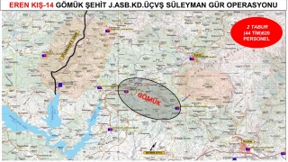 Eren Kış-14 Şehit Jandarma Astsubay Kıdemli Üstçavuş Süleyman Gür Operasyonu başlatıldı