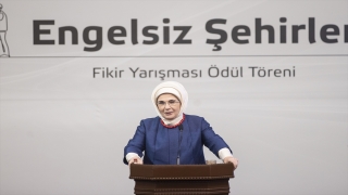 Emine Erdoğan, Engelsiz Şehirler Fikir ve Proje Yarışması Ödül Töreni’nde konuştu: 