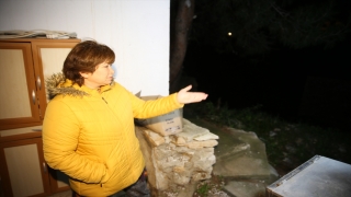 Bodrum’da istinat duvarı çöken iki ev tedbir amacıyla tahliye edildi