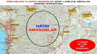 Hatay’da ”Eren Abluka12 Şehit Jandarma Uzman Çavuş Abdullah Akdeniz Operasyonu” başlatıldı