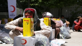 Türk Kızılaydan 500 ihtiyaç sahibi Afgan aileye gıda yardımı