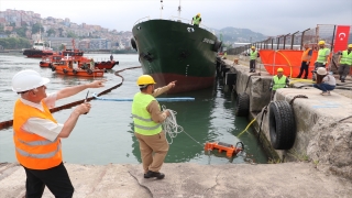 Zonguldak’ta petrol kaynaklı deniz kirliliği riskine karşı tatbikat gerçekleştirildi