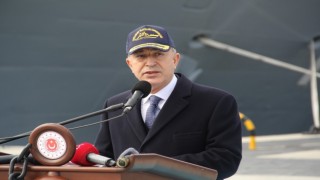 Milli Savunma Bakanı Akar, 2. Korvet Filotillası Komodorluğu Sancak Tevcih Töreni’nde konuştu