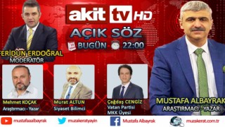 Başyazarımız Mustafa Albayrak bu akşam saat 22:00'da Akit TV'de