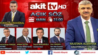 Başyazarımız Mustafa Albayrak yarın akşam saat 21:00'da Akit TV'de