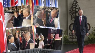 Cumhurbaşkanı Erdoğan, G20 Liderler Zirvesi’nde liderlerle ayaküstü sohbet etti