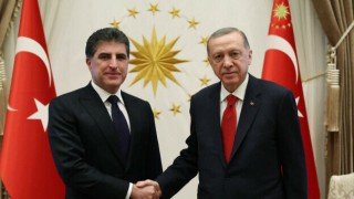 Cumhurbaşkanı Erdoğan IKBY Başkanı Barzani'yi kabul etti
