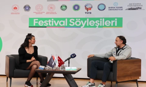 Orhun Ene spor söyleşı̇lerı̇’nde gençlerle buluştu